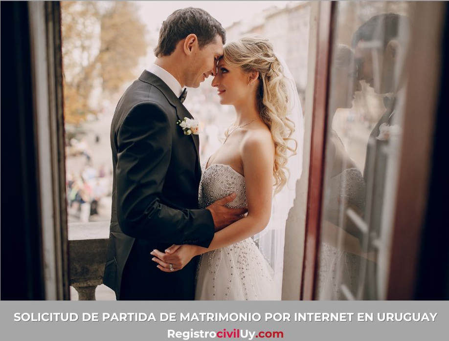 Un hombre y una mujer en el día de su boda