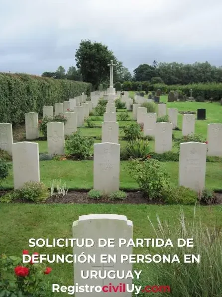 un cementerio con muchas lápidas blancas