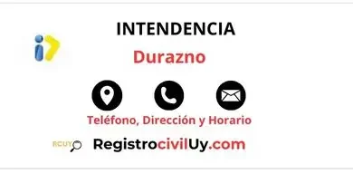 Intendencia Durazno Teléfono, Dirección y Horario