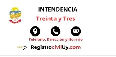 Intendencia Trenta y Tres Teléfono, Dirección y Horario